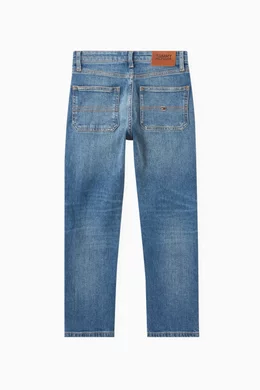 Buy Tommy Hilfiger Blue Distressed Skater Straight-leg Jeans in