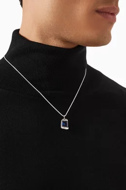 Buy Bleue Burnham Blue Rose Pendant Necklace in Recycled
