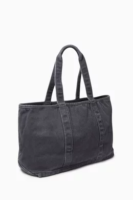 Buy thisisneverthat Grey Washed Tote Bag in Canvas For Men Online