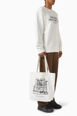 SNYC Canvas Tote Bag Saturdays ホワイト Saturdays NYC｜SNYC Canvas Tote Bag | Rakuten Fashion(楽天