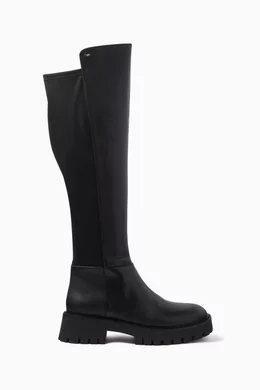 Michael kors black knee high boots best sale