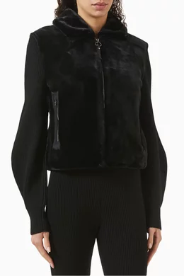Buy Fusalp Black Paige Jacket in Faux Fur For Women Online Ounass Saudi