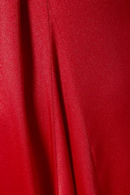 strapless open back dress Poly Duchess Satin