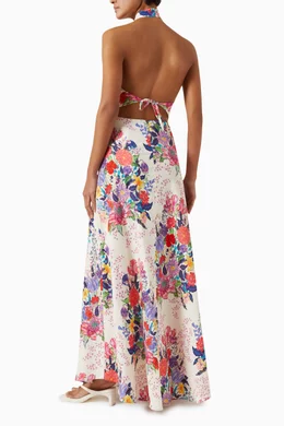 agua bendita halter maxi dress Acanella Habitat Maxi Dress main image 0