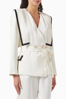 White wrap jacket on sale
