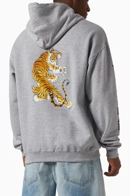 Buy WACKO MARIA Grey Tim Lehi Hoodie in Cotton For Men Online 
