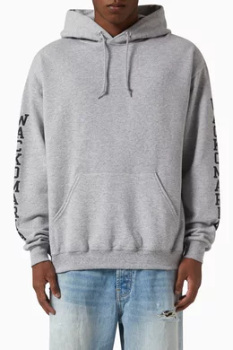 Buy WACKO MARIA Grey Tim Lehi Hoodie in Cotton For Men Online 