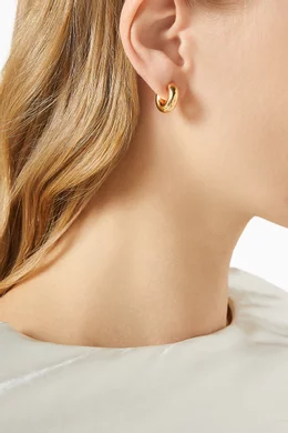 【Missoma】CHUBBY SMALL HOOP EARRINGS 関税込 CHUBBY SMALL HOOP EARRINGS / GOLD – FABRIC