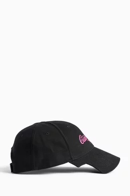Buy Balenciaga Black Ciao Bello Cap in Cotton-drill For