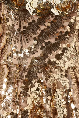 Buy Elliatt Gold Alisha Sequin-embellished Mini Dress For Women Online |  Ounass Saudi