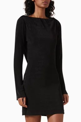 Buy Reformation Black Vivien Mini Dress in Knit For Women Online | Ounass  Saudi