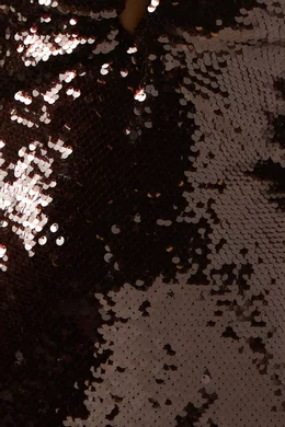 self portrait brown sequin maxi dress self-portrait - Flower Sequin Tier Maxi Dress