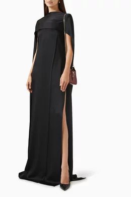 Buy Gucci Black Cape Evening Gown For Women Online | Ounass Saudi