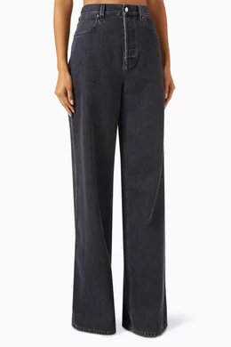 Buy Gucci Black Wide-leg Jeans in Denim For Women Online Ounass