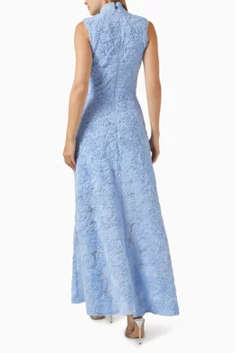 silver metallic maxi dress ELVIA MAXI DRESS