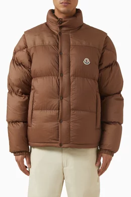 Buy Moncler Brown Verone Reversible Down Jacket For Men Online