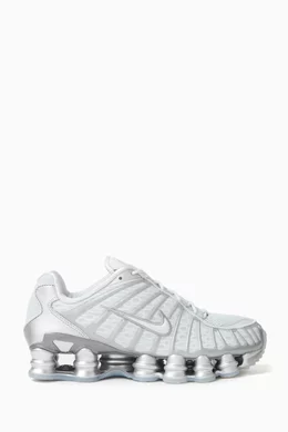 Buy Nike Silver Shox TL Sneakers in Mesh For Women Online | Ounass 