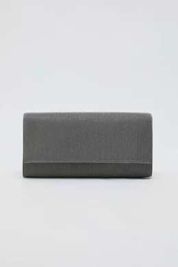 Buy Brunello Cucinelli Grey Precious Monili Chain Clutch Bag For
