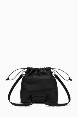 Buy Maison Margiela Black Small 5AC Daily Drawstring Backpack in
