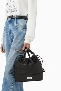 【MAISONMARGIELA】 要在庫確認 5AC DAILY DRAWSTRING BACKPACK MAISON MARGIELA 5AC DAILY DRAWSTRING BACKPACK SMALL BLACK