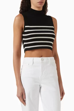 Cashmere crop mockneck sale