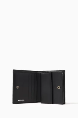 Buy Balenciaga Black Crush Flap Coin & Card Holder in