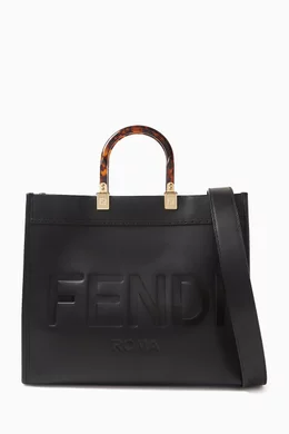 Buy Fendi Pre Loved Black Medium Sunshine Tote Bag in Leather For Women Online Ounass Saudi