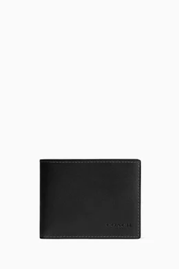 Buy Coach Black Slim Billfold Wallet in Leather For Men Online