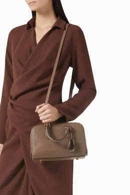 Buy Coach Brown Bowery Satchel 24 Bag in Leather For Women