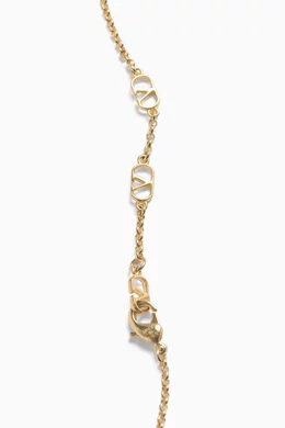 ヴァレンティノ Valentino Garavani Ovalette Necklace Buy Valentino Garavani Metallic Ovalette VLOGO Necklace in