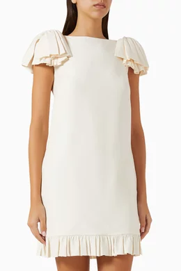 strapless maxi dress white Baobab Lena Ivory Draped Strapless Maxi Dress