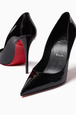 完売品 yilon FRENCH DOT OP black Saint Laurent Loulou Pump in Nero & Cognac | FWRD