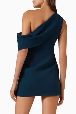 black overall mini dress Taylor Black Tie Back Mini Dress - US 12