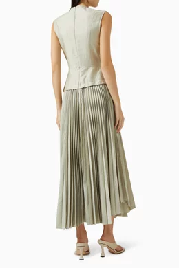 Buy Acler Green Ellenbrook Maxi Dress in Linen Blend For Women Online |  Ounass Saudi