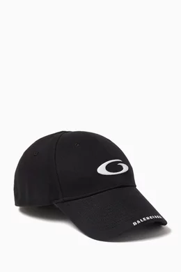 Buy Balenciaga Black Loop Sports Icon Embossed Cap in Cotton For