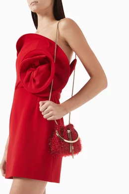 open lace back dress Maroon Jimmy Choo Gown & Dupatta – Narisanjog main image 0