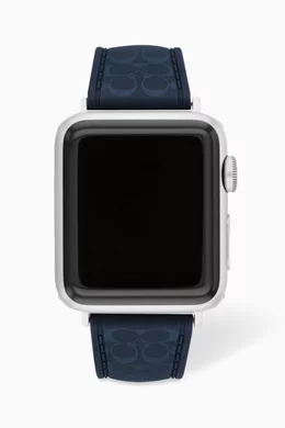 Coach signature watch strap best sale