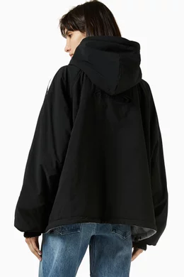 Buy Alexander Wang Black Reversible Zip Hoodie For Women