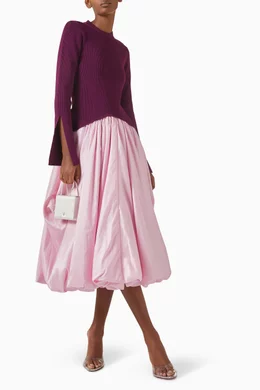 knee length dresses for ladies Simkhai Kenlie Balloon Skirt Dress main image 0