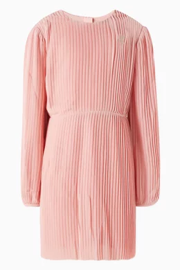 Buy Calvin Klein Pink Pleated Dress in Plisse For Girls Online Ounass Saudi