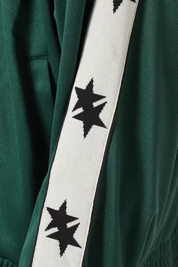 Buy Cole Buxton Green Two Star Tape Track Jacket For Men Online
