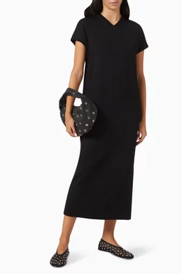 ワンピース KHAITE - VERDA DRESS Verda cotton-blend jersey maxi dress in black - Khaite