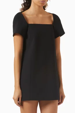 black floral lace mini dress Khaite Mini Dresses Black