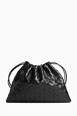 Buy Bottega Veneta Black Medium Dustbag in Intrecciato