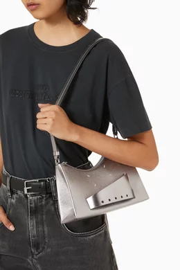 【MAISON MARGIELA】SNATCHED HOBO SMALL BAG Maison Margiela FW24 SNATCHED HOBO SMALL / BLACK - NUBIAN