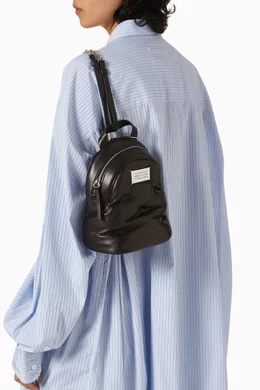 Buy Maison Margiela Black Glam Slam Backpack in Nappa