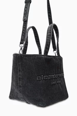 トートバッグ Alexander Wang Aged Denim Grey Punch Tote 20125T30T015A.jpg