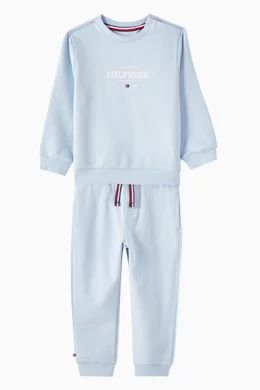 Hilfiger Monotype Tracksuit Set in Stretch Cotton
