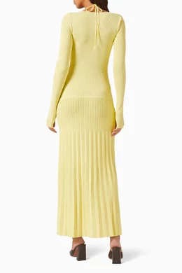 knee length dresses for ladies Sir The Label Helena Long Sleeve Maxi Dress main image 0
