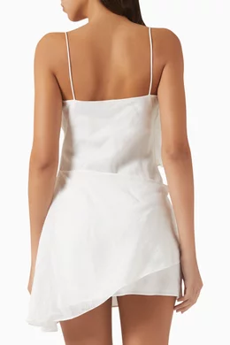 quinn strapless mini dress in pink QUINN TOP